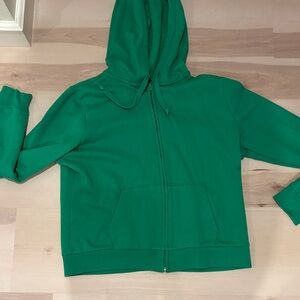PINK Victoria's Secret Green Full-Zip Hoodie